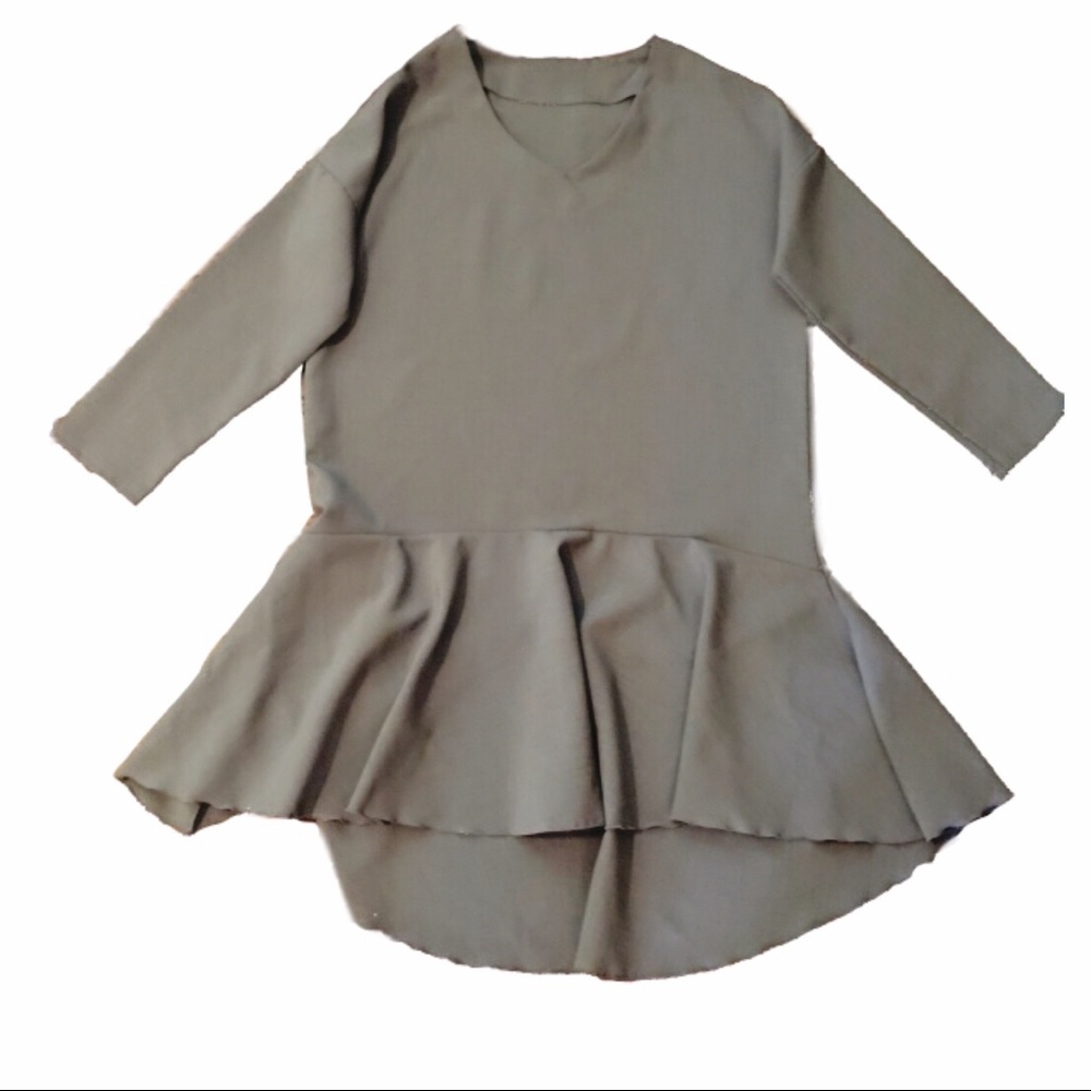 Long sleeve mini dress